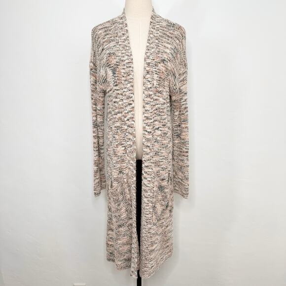 Anthropologie Pilcro Padma Space-Dyed Cardigan Cream Sweater Boho Casual Size M - Picture 10 of 10